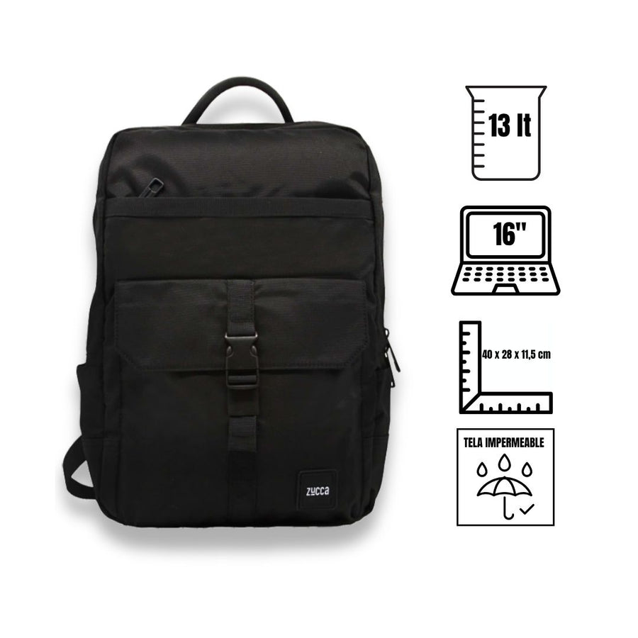 MOCHILA DUBLÍN / Notebook 16" / Versátil y organizada