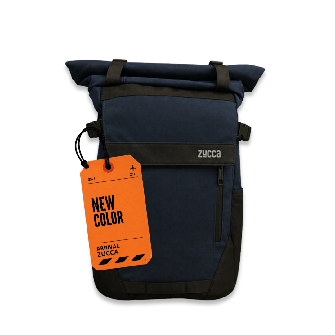 Mochila Brisbane Azul para Notebook 16 Pulgadas | Roll Top