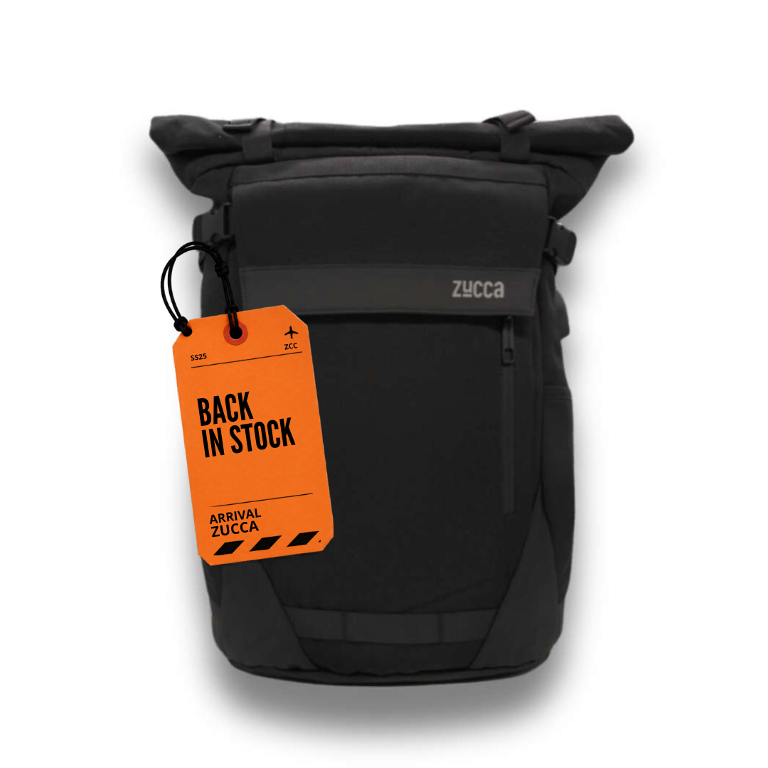 Mochila Brisbane Negra para Notebook 16 Pulgadas | Roll Top